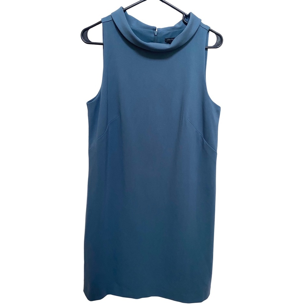Ann Taylor Fitted Blue Dress